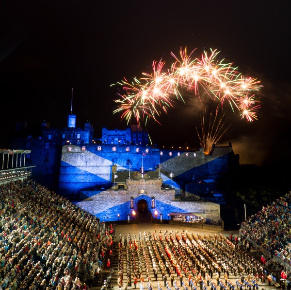 Fireworks Saltire